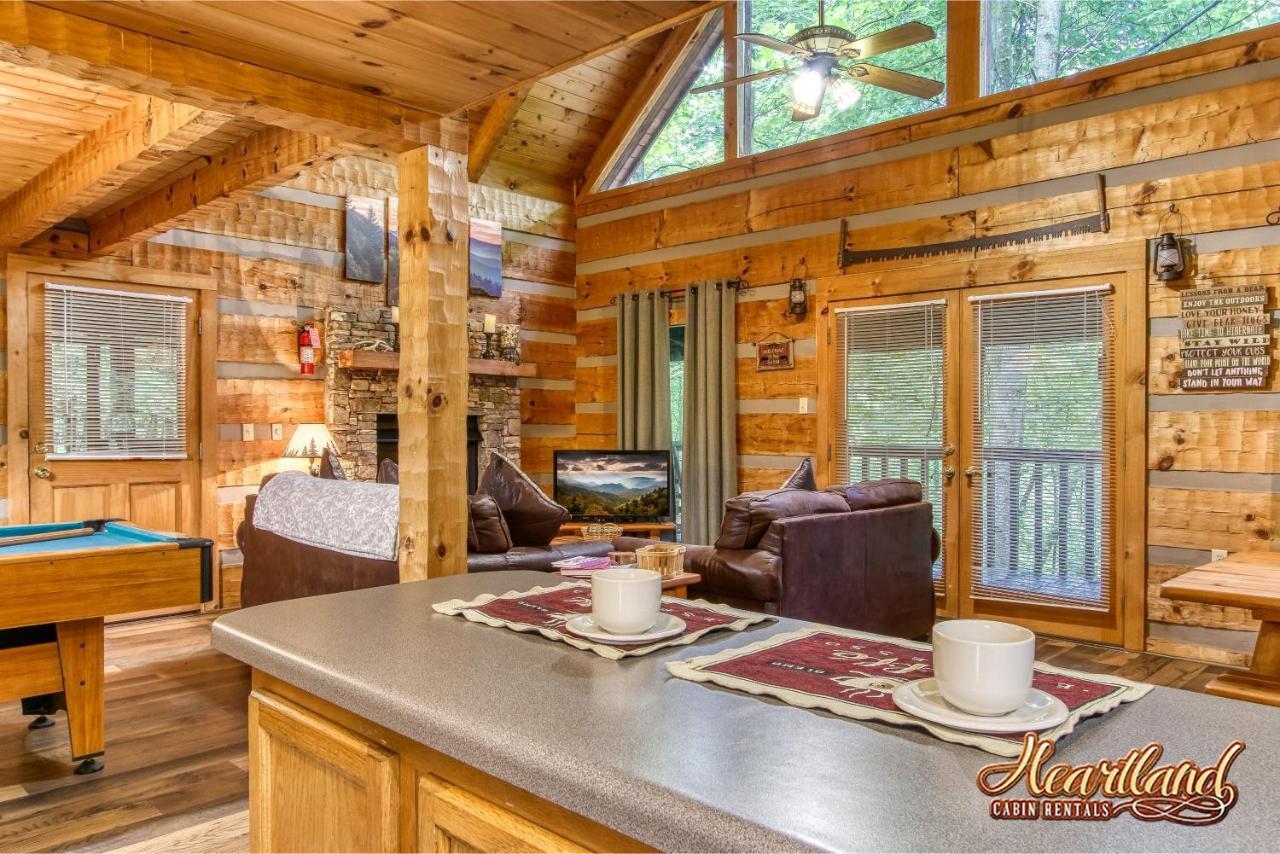ガトリンバーグ Cozy Mountain Hideawayヴィラ エクステリア 写真